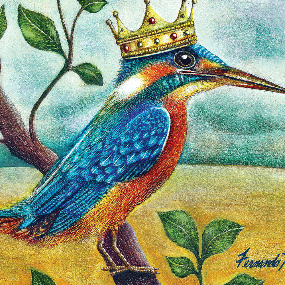 The King Fisher (Matted) Art Print 5x7