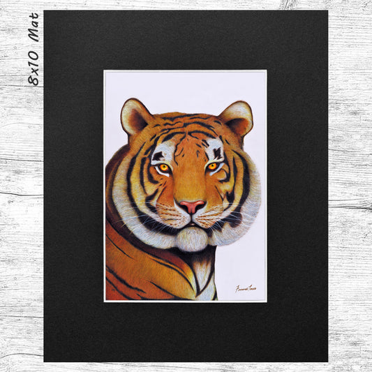 The Tiger (Matted) Art Print 5x7