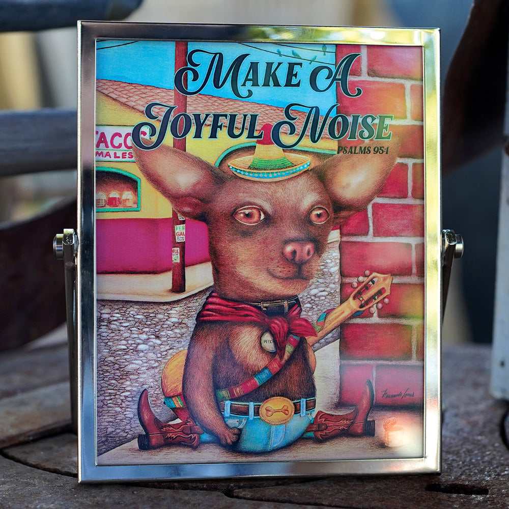 Make A Joyful Noise Art 4"x 5"