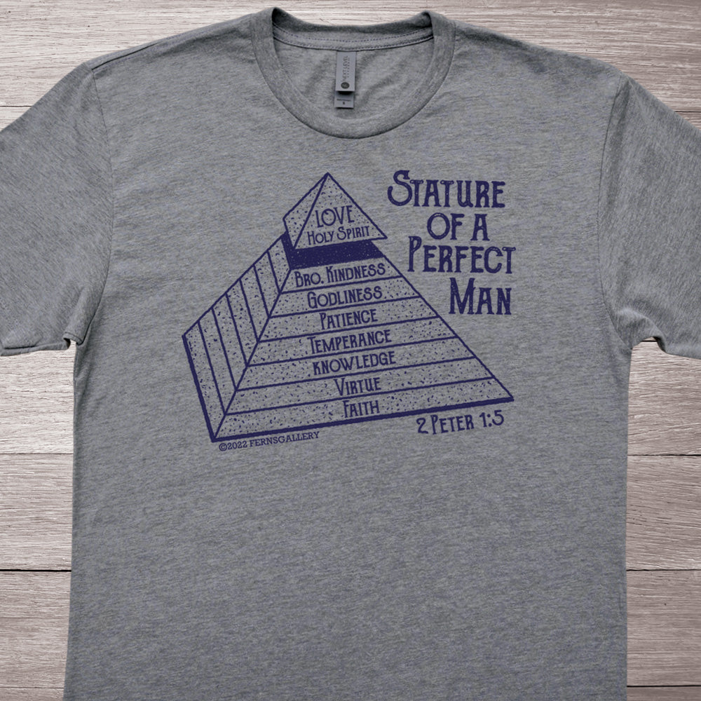 Stature Of A Perfect Man Shirt (Light Grey)