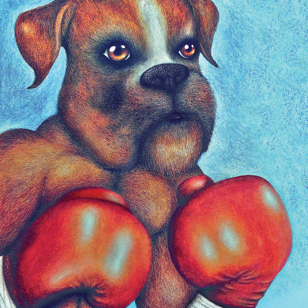 The Boxer Dog (Matted) Art Print 5x7