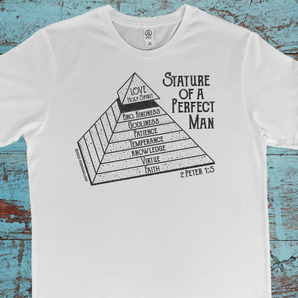 Stature Of A Perfect Man Shirt (Black & White)