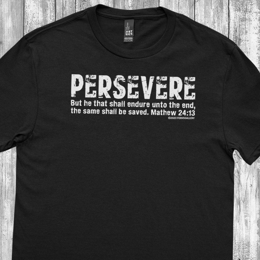 PERSEVERE Shirt (Red & Black)